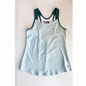 NWT Lija Superior Tank in Pale Green with Dark Green Trim, XS